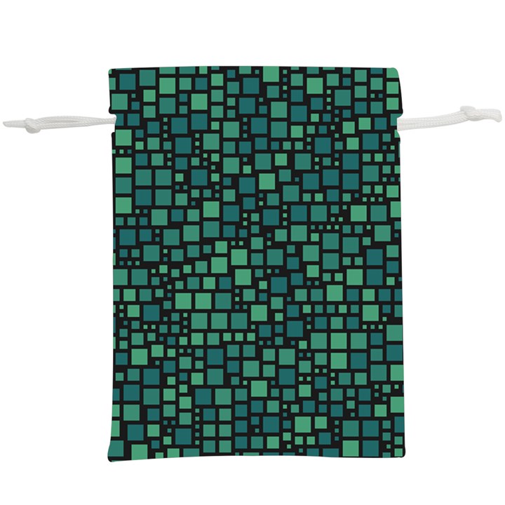 Squares cubism geometric background Lightweight Drawstring Pouch (XL)