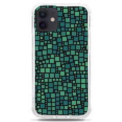 Squares Cubism Geometric Background Iphone 12 Mini Tpu Uv Print Case	