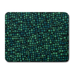 Squares Cubism Geometric Background Small Mousepad by Maspions