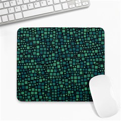 Squares Cubism Geometric Background Large Mousepad