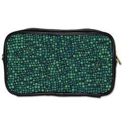 Squares Cubism Geometric Background Toiletries Bag (two Sides) by Maspions