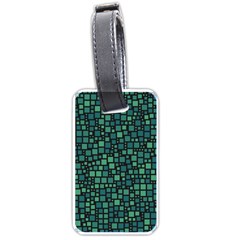 Squares Cubism Geometric Background Luggage Tag (one Side)