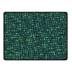 Squares Cubism Geometric Background Two Sides Fleece Blanket (small)