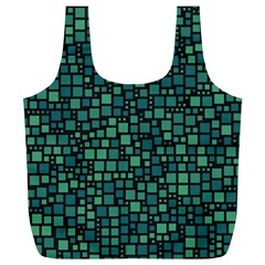 Squares Cubism Geometric Background Full Print Recycle Bag (xl)