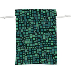 Squares Cubism Geometric Background Lightweight Drawstring Pouch (xl)