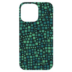 Squares Cubism Geometric Background Iphone 14 Pro Max Black Uv Print Case