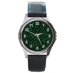 Confetti Texture Tileable Repeating Round Metal Watch by Maspions