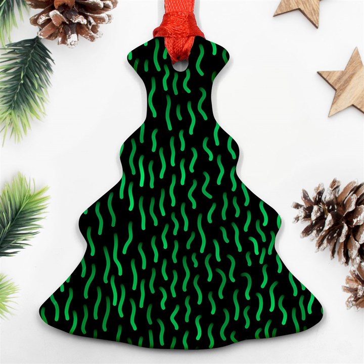 Confetti Texture Tileable Repeating Christmas Tree Ornament (Two Sides)