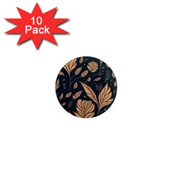 Background Pattern Leaves Texture 1  Mini Magnet (10 Pack) 