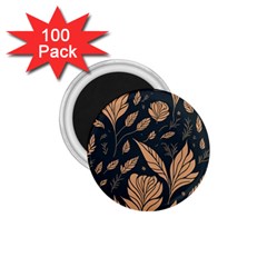 Background Pattern Leaves Texture 1 75  Magnets (100 Pack) 