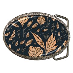 Background Pattern Leaves Texture Belt Buckles