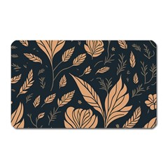 Background Pattern Leaves Texture Magnet (rectangular)