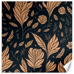 Background Pattern Leaves Texture Canvas 16  X 16 