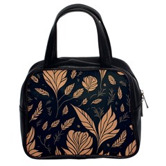 Background Pattern Leaves Texture Classic Handbag (two Sides)