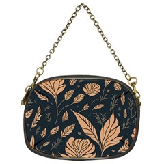 Background Pattern Leaves Texture Chain Purse (one Side)