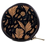 Background Pattern Leaves Texture Mini Makeup Bag Front