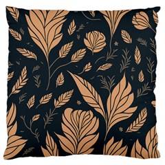 Background Pattern Leaves Texture Large Cushion Case (one Side)