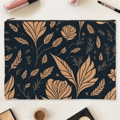 Background Pattern Leaves Texture Cosmetic Bag (xxxl)