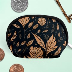 Background Pattern Leaves Texture Accessory Pouch (medium)