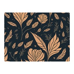 Background Pattern Leaves Texture Two Sides Premium Plush Fleece Blanket (mini)