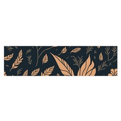 Background Pattern Leaves Texture Oblong Satin Scarf (16  X 60 )