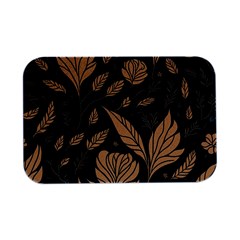 Background Pattern Leaves Texture Open Lid Metal Box (silver)  