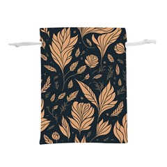 Background Pattern Leaves Texture Lightweight Drawstring Pouch (m)