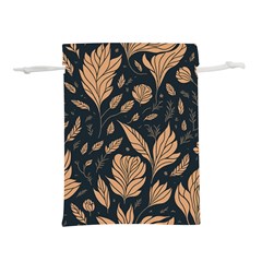 Background Pattern Leaves Texture Lightweight Drawstring Pouch (l) by Maspions