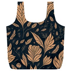 Background Pattern Leaves Texture Full Print Recycle Bag (xxl)