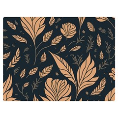 Background Pattern Leaves Texture Two Sides Premium Plush Fleece Blanket (baby Size)