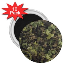 Green Camouflage Military Army Pattern 2 25  Magnets (10 Pack) 