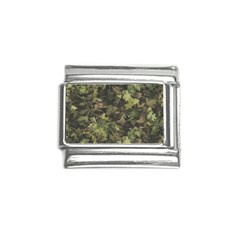 Green Camouflage Military Army Pattern Italian Charm (9mm)