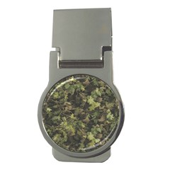 Green Camouflage Military Army Pattern Money Clips (round) 