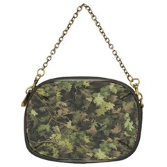 Green Camouflage Military Army Pattern Chain Purse (two Sides)