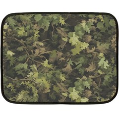 Green Camouflage Military Army Pattern Two Sides Fleece Blanket (mini)