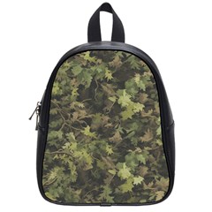 Green Camouflage Military Army Pattern School Bag (small)