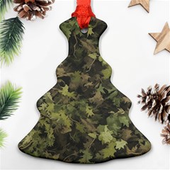 Green Camouflage Military Army Pattern Ornament (christmas Tree) 