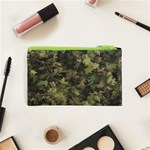 Green Camouflage Military Army Pattern Cosmetic Bag (XS) Back