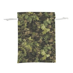 Green Camouflage Military Army Pattern Lightweight Drawstring Pouch (l)