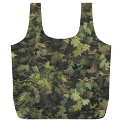 Green Camouflage Military Army Pattern Full Print Recycle Bag (xxl)