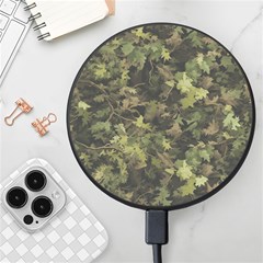 Green Camouflage Military Army Pattern Wireless Fast Charger(black)