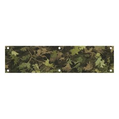 Green Camouflage Military Army Pattern Banner And Sign 4  X 1  by Maspions