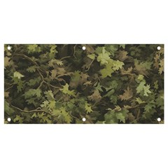 Green Camouflage Military Army Pattern Banner And Sign 4  X 2 