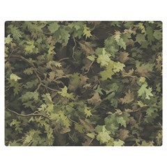 Green Camouflage Military Army Pattern Premium Plush Fleece Blanket (medium)