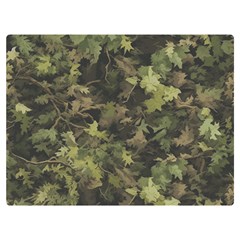 Green Camouflage Military Army Pattern Premium Plush Fleece Blanket (extra Small)