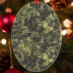 Green Camouflage Military Army Pattern Uv Print Acrylic Ornament Oval by Maspions