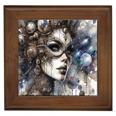 Woman In Space Framed Tile by CKArtCreations