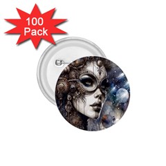 Woman In Space 1 75  Buttons (100 Pack)  by CKArtCreations