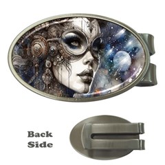 Woman In Space Money Clips (oval)  by CKArtCreations