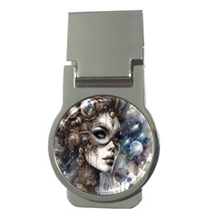 Woman In Space Money Clips (round)  by CKArtCreations